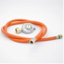 All Grill Gasdruckminderer mit Gasschlauch 50 mbar (Set)