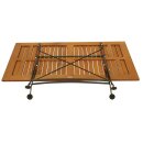 Klapptisch HOFGARTEN 70x120cm, Flachstahl schwarz + Eukaylptus, FSC®-zertifiziert