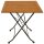 Klapptisch HOFGARTEN 75x75cm, Flachstahl + Eukaylptus, FSC®-zertifiziert