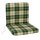 Auflage BOSTON für Sessel, grün/beige kariert