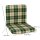 Auflage BOSTON für Sessel, grün/beige kariert