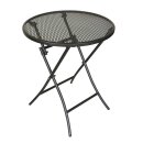 Klapptisch MOCCA 60cm rund, Streckmetall eisengrau