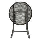 Klapptisch MOCCA 60cm rund, Streckmetall eisengrau