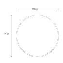 Glasbodenplatte VALO 8mm Kreisrund ⌀110 cm Glasklar