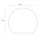 Glasbodenplatte VALO 8mm Kreisabschnitt 120x105cm Glasklar