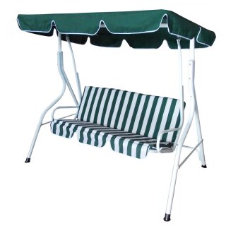 Hollywoodschaukel FLORIDA 3-sitzer, weiss / grün