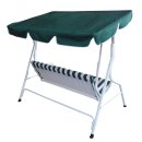 Hollywoodschaukel FLORIDA 3-sitzer, weiss / grün