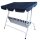 Hollywoodschaukel FLORIDA 3-sitzer, weiss / blau