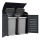 Mülltonnenbox KIEL 211x83x136cm für 3x Tonne 120 und 240 Liter, Stahl anthrazit + Edelstahl