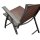 Klappsessel ANTIBES Hochlehner, Metall grau + Polyrattan braun, klappbar