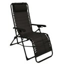 Relaxsessel NIZZA, Metall schwarz + Kunstgewebe schwarz,...