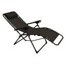 Relaxsessel NIZZA, Metall schwarz + Kunstgewebe schwarz,...
