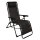 Relaxsessel NIZZA, Metall schwarz + Kunstgewebe schwarz, klappbar