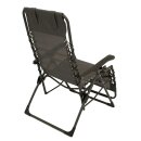 Relaxsessel NIZZA, Metall grau + Kunstgewebe schwarz, klappbar