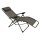 Relaxsessel NIZZA, Metall grau + Kunstgewebe schwarz, klappbar