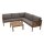 Lounge Set MANAUS, Akazie geölt, Polster grau, FSC®-zertifiziert