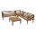 Lounge Set MANAUS, Akazie geölt, Polster grau, FSC®-zertifiziert