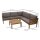 Lounge Set MANAUS, Akazie geölt, Polster grau, FSC®-zertifiziert