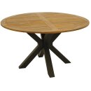 Tisch MADEIRA 130cm rund, Metall anthrazit + Akazie...