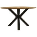 Tisch MADEIRA 130cm rund, Metall anthrazit + Akazie geölt, FSC®-zertifiziert