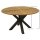 Tisch MADEIRA 130cm rund, Metall anthrazit + Akazie geölt, FSC®-zertifiziert