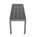 Hockerbank SORANO 2-sitzer, Aluminium silbergrau +...