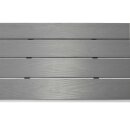 Hockerbank SORANO 2-sitzer, Aluminium silbergrau + Kunstholz dunkelgrau