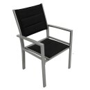 Sessel MADEIRA, Aluminium silbergrau + Textilgewebe...