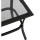 Beistelltisch ZAGREB 46x46x48cm, Stahl schwarz + Glas grau getönt