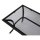 Beistelltisch ZAGREB 102x61x48cm, Stahl schwarz + Glas grau getönt