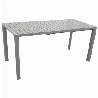 Ausziehtisch BAGO 120/162x70cm, Aluminium silbergrau