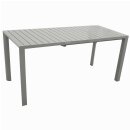Ausziehtisch BAGO 120/162x70cm, Aluminium silbergrau