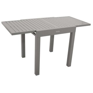 Balkon-Ausziehtisch TIRANA 70/140x70cm, Aluminium silbergrau
