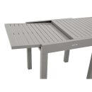 Balkon-Ausziehtisch TIRANA 70/140x70cm, Aluminium silbergrau