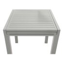Balkon-Ausziehtisch TIRANA 70/140x70cm, Aluminium silbergrau