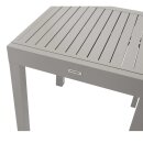 Balkon-Ausziehtisch TIRANA 70/140x70cm, Aluminium silbergrau