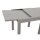 Balkon-Ausziehtisch TIRANA 70/140x70cm, Aluminium silbergrau