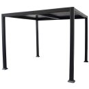 Pavillon BARACOA 3x3 Meter, Aluminium dunkelgrau, Dach...