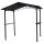 Grillpavillon TOULOUSE 2,5x1,6 Meter, Stahl dunkelgrau, Dach aus Trapezblech