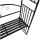 Rosenbogen AVIGNON 220x155cm mit Sitzbank, Metall schwarz