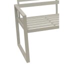 Bank ATLANTA 2-sitzer, Aluminium weiss
