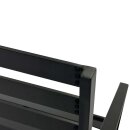 Bank ATLANTA 2-sitzer, Aluminium schwarz
