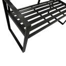 Bank ATLANTA 2-sitzer, Aluminium schwarz