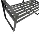 Bank ATLANTA 2-sitzer, Aluminium dunkelgrau