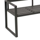 Bank ATLANTA 2-sitzer, Aluminium dunkelgrau