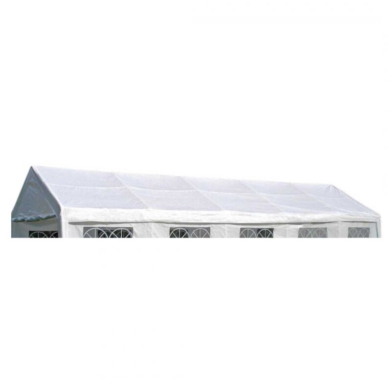 Dachplane PALMA fr Zelt 4x10 Meter, PVC weiss incl. Spanngummis, 199,98