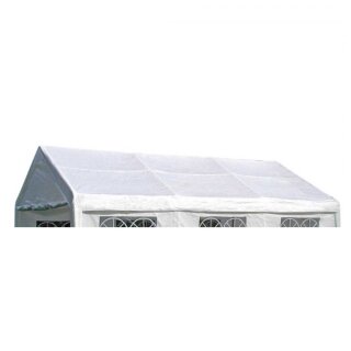 Dachplane PALMA für Zelt 4x6 Meter, PVC weiss incl. Spanngummis