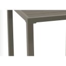 Bistrotisch VARENNA 60x60cm, Metall silbergrau + Kunstholz grau
