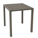 Bistrotisch VARENNA 60x60cm, Metall silbergrau +...