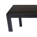 Garnitur TORINO 7-teilig, Alu + Glas + Kunstgewebe schwarz
